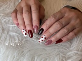 大人ハートアートネイル