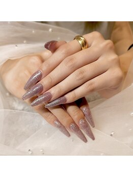 アクリル長さだし×ワンカラー