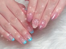 ルアナ(LUANA)/ぷっくりお花ネイル