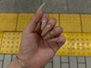 シンプルお花ネイル!