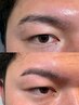 【メンズ】眉毛パーマ＋眉毛WAX・黄金比の形取り込み　￥7300