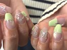 イニシャル　ネイル　推しネイル