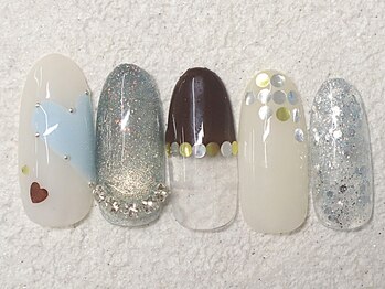 リノ ネイル(Rino nail)/9月新作809l2ホロハート