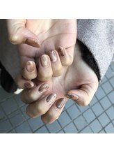 グラマラス アンジェアイ 荻窪店(glamourous ange eye)/カフェオレネイル