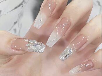 モルフォネイル(Morpho nail)/#ワンホンネイル #キラネイル