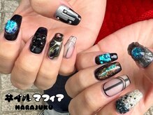 ネイルマフィア 原宿(NAIL MAFIA)/夏ネイル/メタリック/ミラー
