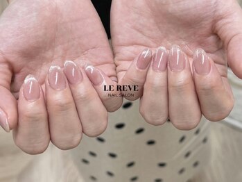 ルレーブ(LE REVE)/チークマグネットフレンチネイル