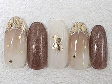 リノ ネイル(Rino nail)/１月新作愛嬌ブラウン801k2