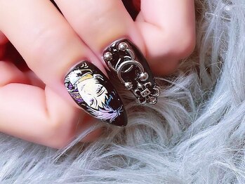 ベティネイル アイラッシュ(Betty Nail)/伏見弓弦 痛ネイル 親指ネイル