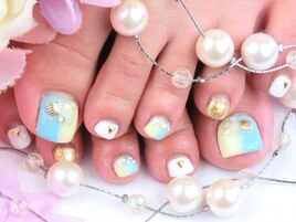 夏　フットネイル