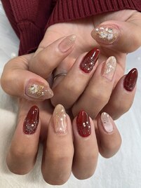 クリスマスネイル