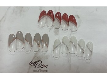ネイルアンドアイラッシュ ビジュ(Bijou)/☆1月キャンペーンネイル☆