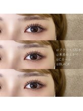 She's lash 渋谷店【パリジェンヌ/まつげパーマ/マツエク/眉毛/アイブロウ/パリエク】/束感エクステ/フラット120本