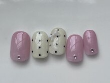 アイネイルズ 三宮店(I nails)/個性ドットりぼん