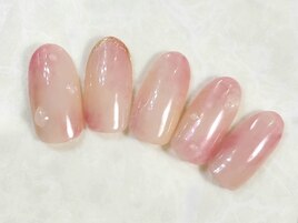 新作桃ネイル♪¥11380