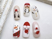 ネイル アンド アイラッシュ虹/クリスマス追加アート