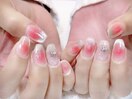 チーク×マグネットネイル