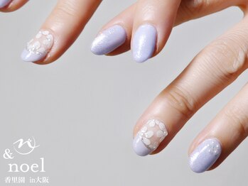 ノエル(Noel)/フレンチフラワーレースネイル