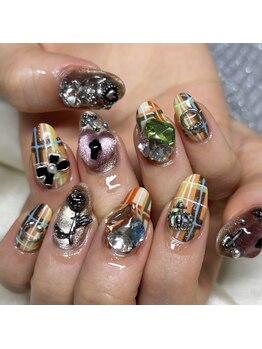 ソラール(SOLAR)/チェック柄☆パーツ付け放題