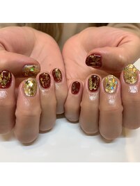 ゴールド×ボルドー