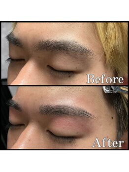 眉毛男子 新宿店/眉毛【 before / after 】
