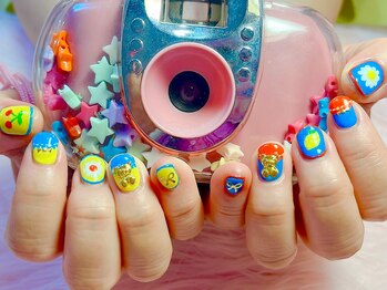 月猫/レトロポップネイル