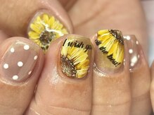 ひまわりnail