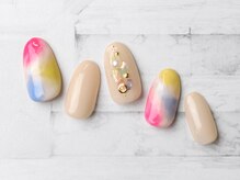 キャンアイドレッシー ヨコハマ元町店(Can I Dressy)/もやもや/タイダイネイル