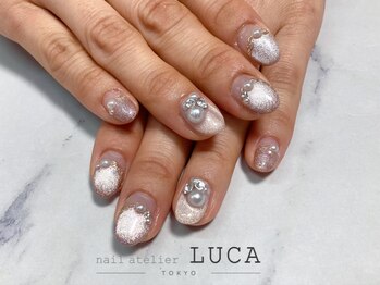 ネイルアトリエルカ(nail atelier LUCA)/M-563 大人上品ブライダルネイル