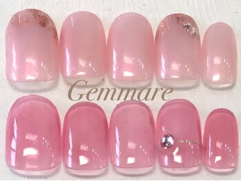 ジェンマーレ 青葉台店(Gemmare)の写真/良心的価格だからご新規様もネイル初心者様も気軽にネイルが楽しめる!ラメグラ¥5700/シンプルコース¥6480♪