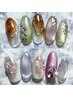 ★全員★10%OFF★選べる華やか20サンプルご褒美ネイル★13,120円→11,300円