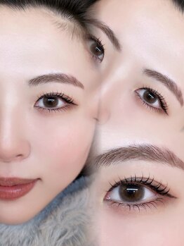 モカラ(MOKARA)の写真/韓国式まつげパーマはグルー不要、まつげの負担を抑えるケアで理想の韓国風束間まつげを♪