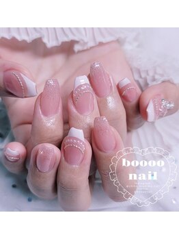 ブーネイル(boooo nail)/ピンクフレンチ