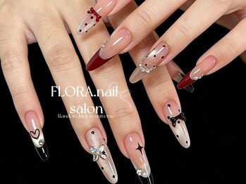 フローラ(FLORA)の写真/【初回オフ無料/フィルイン対応★選べる150色¥5480】高技術スカルプ・長さだし&パーツやアートの種類豊富◎