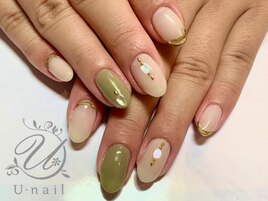 大人秋カラーネイル