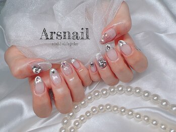 アルスネイル(Ars nail)/キラキラホワイトネイル