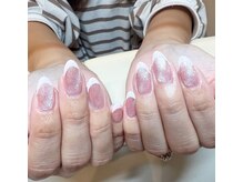 ネイル アイラッシュ 彩 熊谷店/マグネット＋フレンチネイル