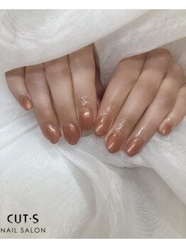 カッツ エステティックサロン 元町(CUT S)/オレンジ×パール ワンカラー