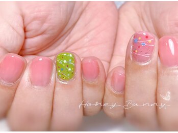 ハニーバニー(HoneyBunny)/可愛いヨーヨーネイル