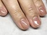 【爪が薄い・割れやすい方へ】 上品ワンカラーネイル ¥8800→8000