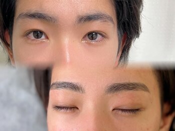 スリー(Three)の写真/男を磨くならココ!眉毛WAX脱毛で理想の形に、清潔感もUP◎プライベートサロンでゆったり施術♪