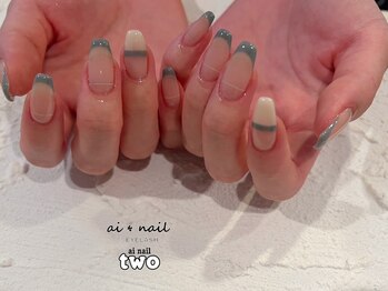 アイネイル 小倉(ai nail)/秋冬ネイル/フレンチ