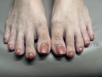 ミスネイル みどり町店(Ms.naiL)/フットラメワンカラー