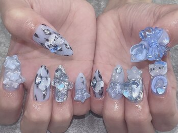 ブルーレオパードネイル