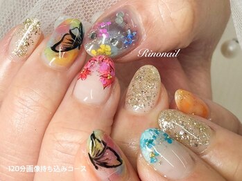 リノ ネイル(Rino nail)/華やか80228