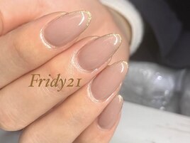 ワンカラー＋ラメライン