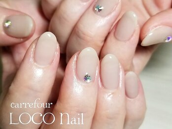 カルフール ロコ ネイル 草加西口店(Carrefour LOCO nail)の写真/指先にトレンドを♪シンプルコース【ワンカラー+ストーン5000円】パラジェルベース+ケア込で自爪も健康に♪