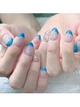 クイーンズビューティーサロン 歌舞伎町店(Queen's beauty salon)/長さだし　フレンチ　パラジェル