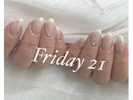 ベイビーブーマー/冬ネイル／白