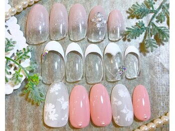 ネイルサロン リバティベル 吉祥寺(LibertyBell)/シンプルブライダルコース¥8480